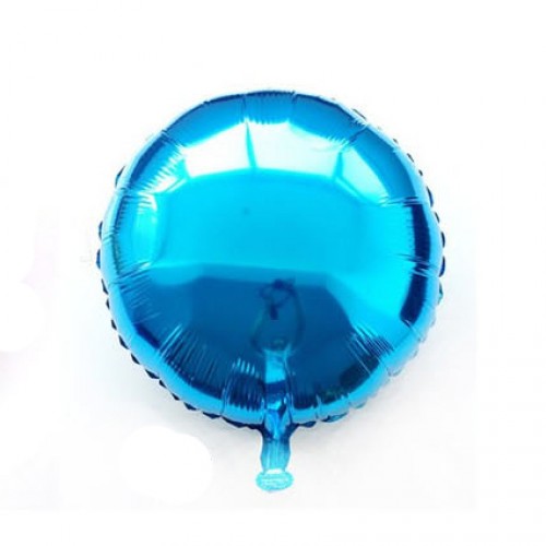 18英寸純色圓形鋁箔氣球 藍色